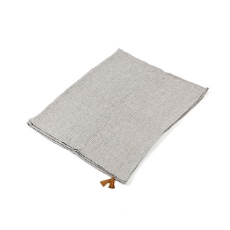 챕터원,[Spring fabric collection, 10%] 바이컬러 거즈 블랭킷 - 그레이 / 아이보리